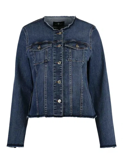 7 FOR ALL MANKIND VICKY JACKET SOHO LIGHT