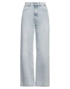 7 For All Mankind Chiara Biasi X  Woman Jeans Blue Size 30 Cotton, Elastane In Blue