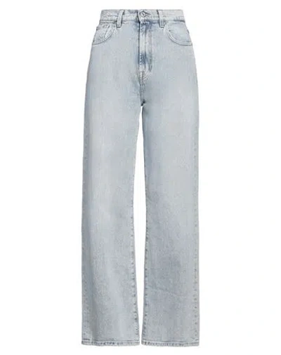 7 For All Mankind Chiara Biasi X  Woman Jeans Blue Size 30 Cotton, Elastane
