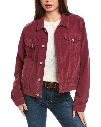 7 FOR ALL MANKIND CLASSIC CORDUROY CROPPED TRUCKER JACKET