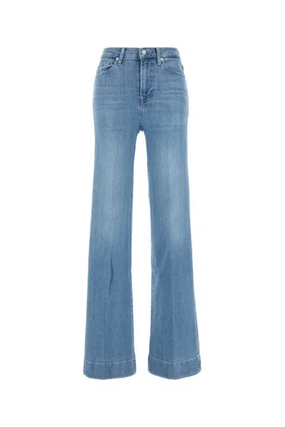 7 For All Mankind Classic Flare Jeans In Blue