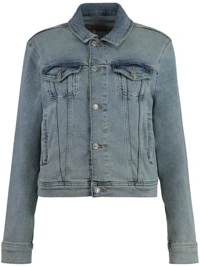 7 For All Mankind Denim Jacket In Navy