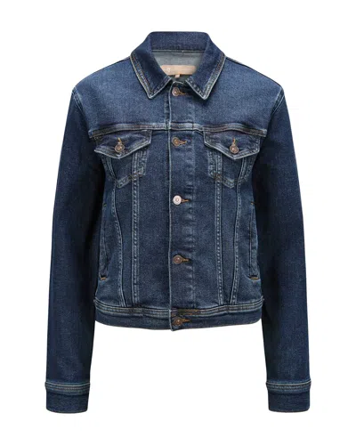 7 For All Mankind Classic Trucker Cisco In Blue