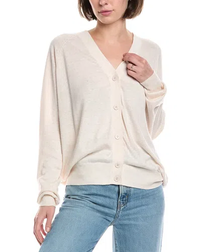 7 FOR ALL MANKIND CLASSIC V-NECK LINEN-BLEND CARDIGAN