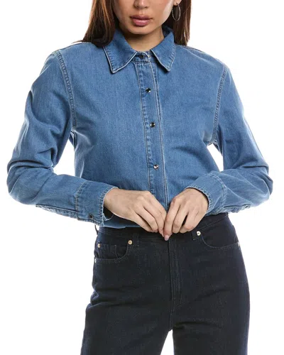 7 For All Mankind Clean Shirt In Blue