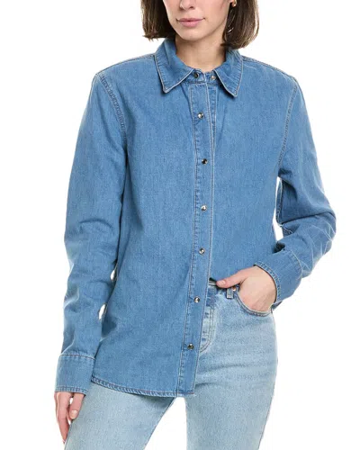 7 For All Mankind Clean Shirt In Blue