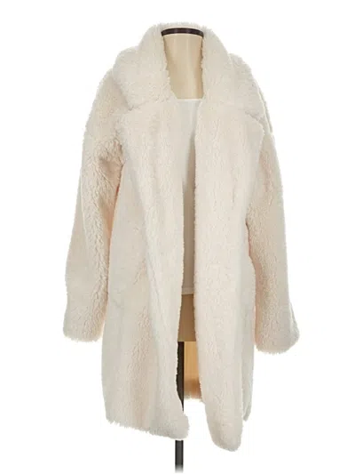 Pre-owned 7 For All Mankind Coat In Ivory