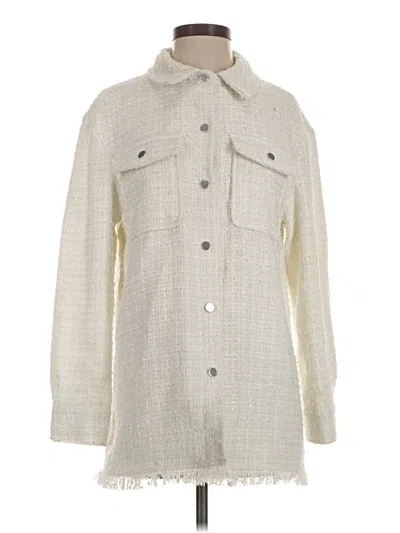 Pre-owned 7 For All Mankind Coat In Ivory