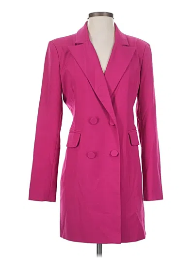 Pre-owned 7 For All Mankind Coat In Pink