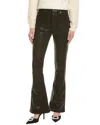 7 For All Mankind Ali Coated Black High-waist Flare Jean In Black