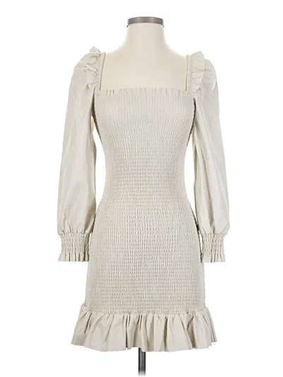 Pre-owned 7 For All Mankind Cocktail Dress In Ivory