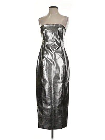 Pre-owned 7 For All Mankind Cocktail Dress In Silver