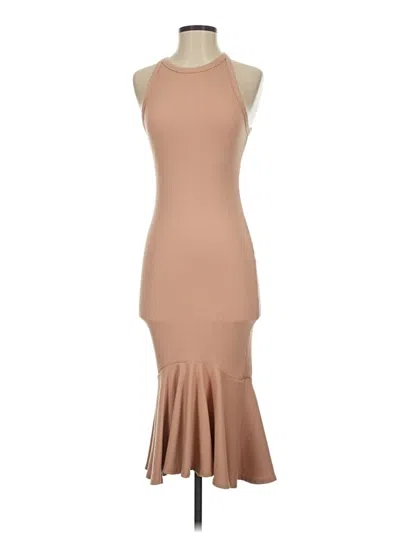 Pre-owned 7 For All Mankind Cocktail Dress In Tan