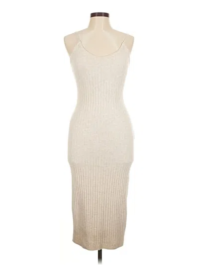 Pre-owned 7 For All Mankind Cocktail Dress In White