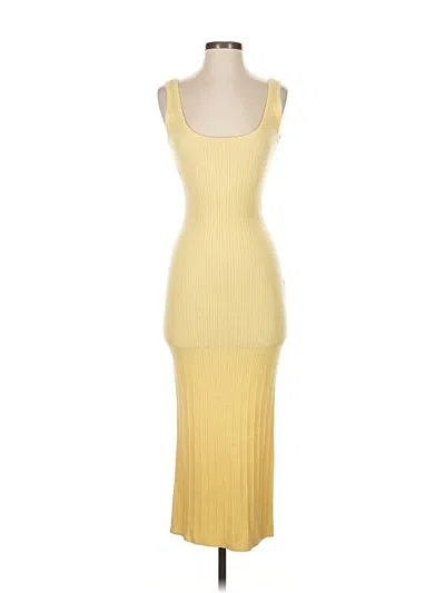 Pre-owned 7 For All Mankind Cocktail Dress In Yellow