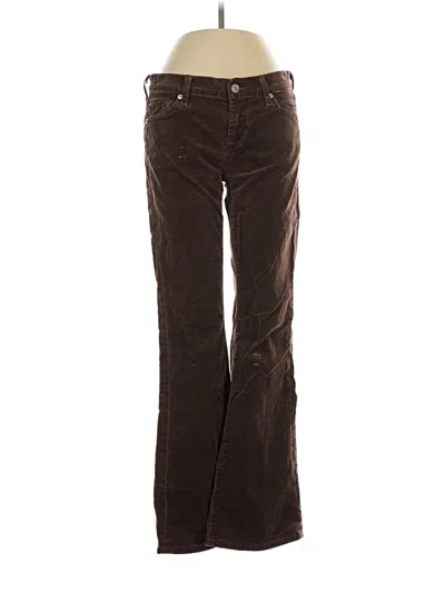 Pre-owned 7 For All Mankind Cord Pant In Brown