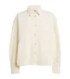 7 For All Mankind Corduroy Nina Cropped Shirt In Neutral