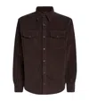 7 For All Mankind Corduroy Overshirt In Brown