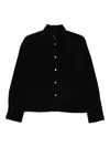 7 For All Mankind Button-down Shirt In Black