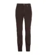 7 For All Mankind Corduroy Straight Trousers In Brown
