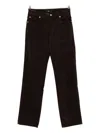 7 For All Mankind Corduroy Trousers In Burgundy