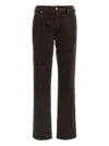 7 For All Mankind Corduroy Trousers With Five Pockets In Brown
