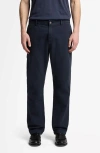 7 For All Mankind Cotton & Linen Carpenter Chinos In Blue