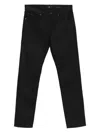 7 For All Mankind Slimmy Tapered Luxe Performance Plus Jeans In Black