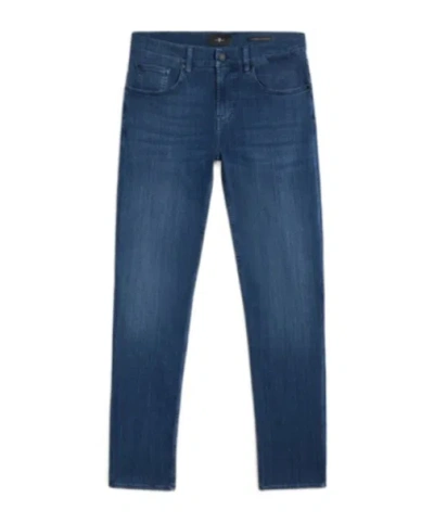 7 For All Mankind Cotton-blend Jeans In Blue