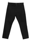 7 For All Mankind Cotton-blend Trousers In Black