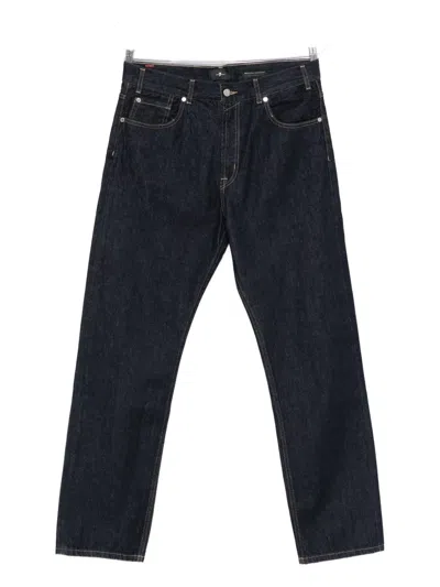 7 For All Mankind Cotton Jeans In Black