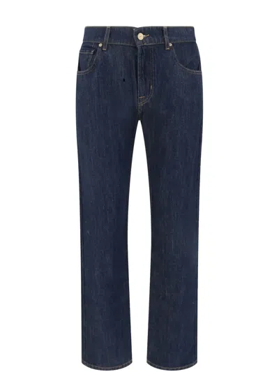 7 For All Mankind Cotton Jeans In Blue