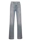 7 For All Mankind Cotton Jeans In Gray