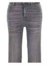 7 For All Mankind Cotton Jeans In Gray