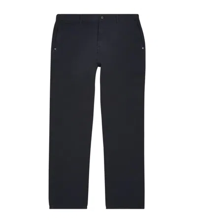 7 For All Mankind Cotton-linen Carpenter Chinos In Blue