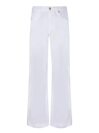 7 For All Mankind Cotton Loose Jeans In White