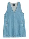 7 For All Mankind V Neck Dress Arizona Clothing In Blue