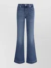 7 For All Mankind Cotton Straight Jeans Contrast Stitching