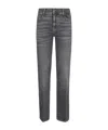 7 For All Mankind Bootcut Jeans With Belt Loops And Five Pockets In Gray