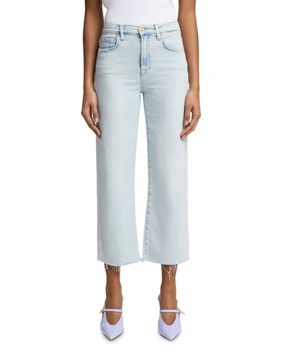 7 For All Mankind Cropped Alexa High Rise Jeans In Maui