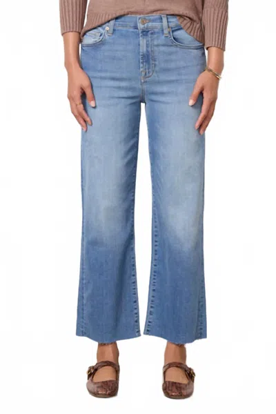 7 For All Mankind Cropped Alexa Jean In Astra In Blue
