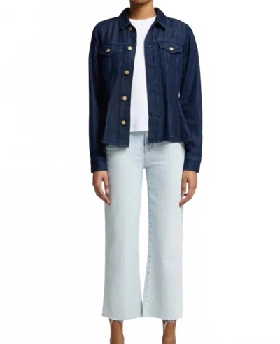 7 For All Mankind Cropped Alexa Jeans In Maui In Blue