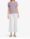 7 For All Mankind Luxe Vintage Cropped Alexa Soleil Jean In White
