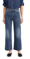 7 For All Mankind Cropped Alexa Jeans With Raw Cut Hem Clara In Clara
