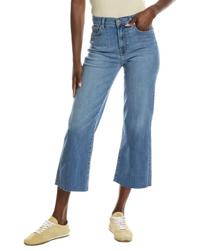 7 For All Mankind Cropped Alexa Newton Straight Leg Jean In Blue