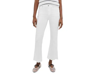 7 For All Mankind Cropped Dojo In Soleil In White
