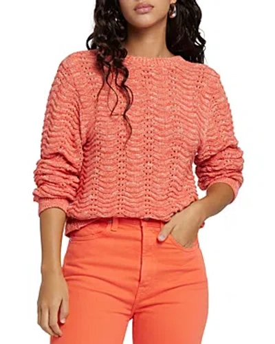 7 For All Mankind Crossover Sweater In Grapefruit