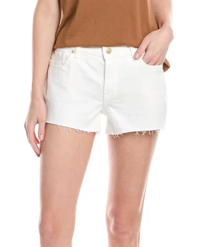 7 For All Mankind Cut Off Clean White Short