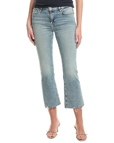 7 For All Mankind Daisy Amuse Me Ankle Boot Jean In Blue