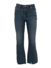 7 FOR ALL MANKIND DAISY ANKLE BOOT BAY WITH WORN OUT HEM